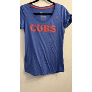 Women's Nike Slim Fit Cubs Crew‎ Neck  T-shirt Medium